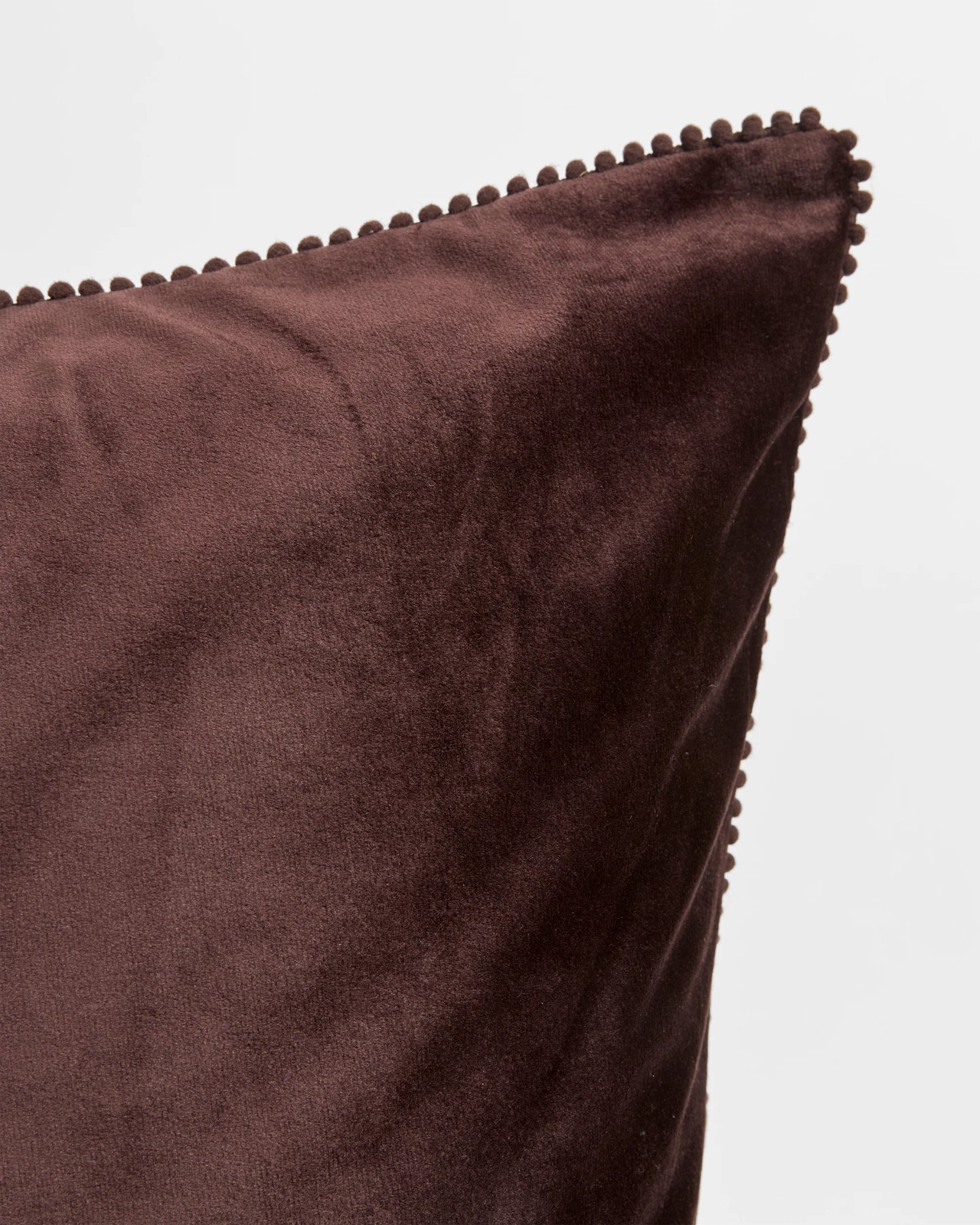 Lacy Velvet European Pillowcase - Chocolate 3 of 3