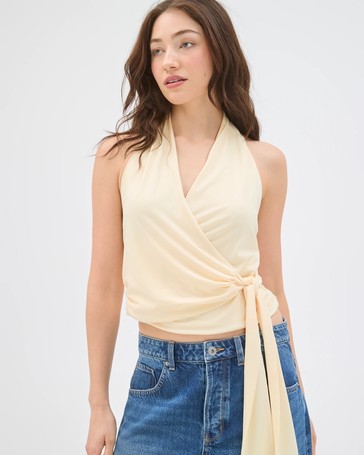 Lily Loves Draped Halter Neck Top