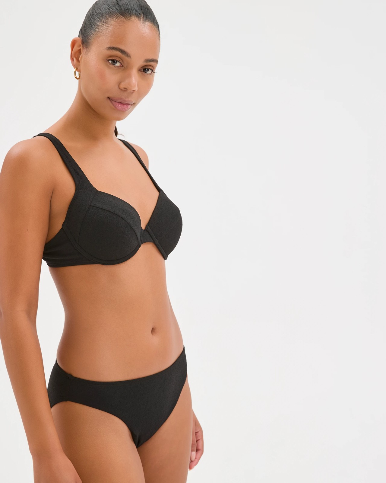 Resort Low Rise Soft Textured Swim Bikini Bottoms 5 of 5
