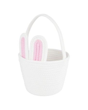 Anko White Rope Bunny Basket