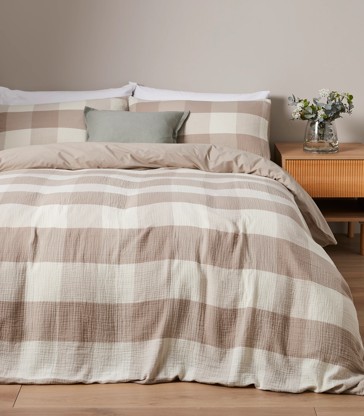 Caine Check Quilt Cover Set