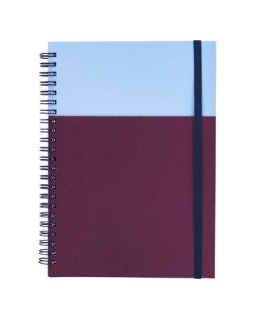 Anko A5 Colour BlockÂ Blue Notebook