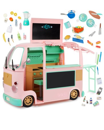 Our Generation On the Move Food Truck 18-inch Doll Vehicle Playset