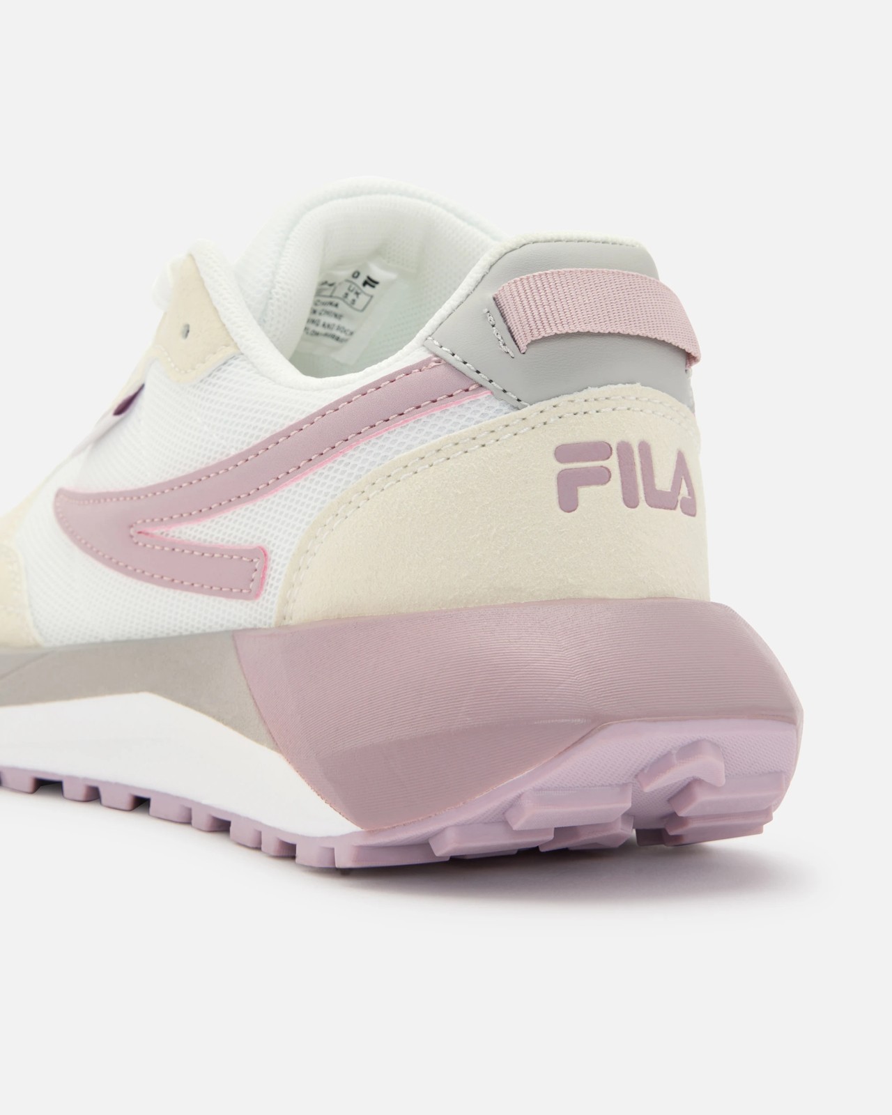 Fila Womens Zannoni Sneaker - White/Pink 2 of 3
