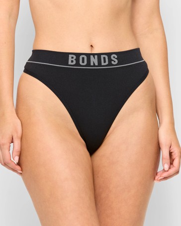 Retro Rib Hi G-String Briefs - Bonds