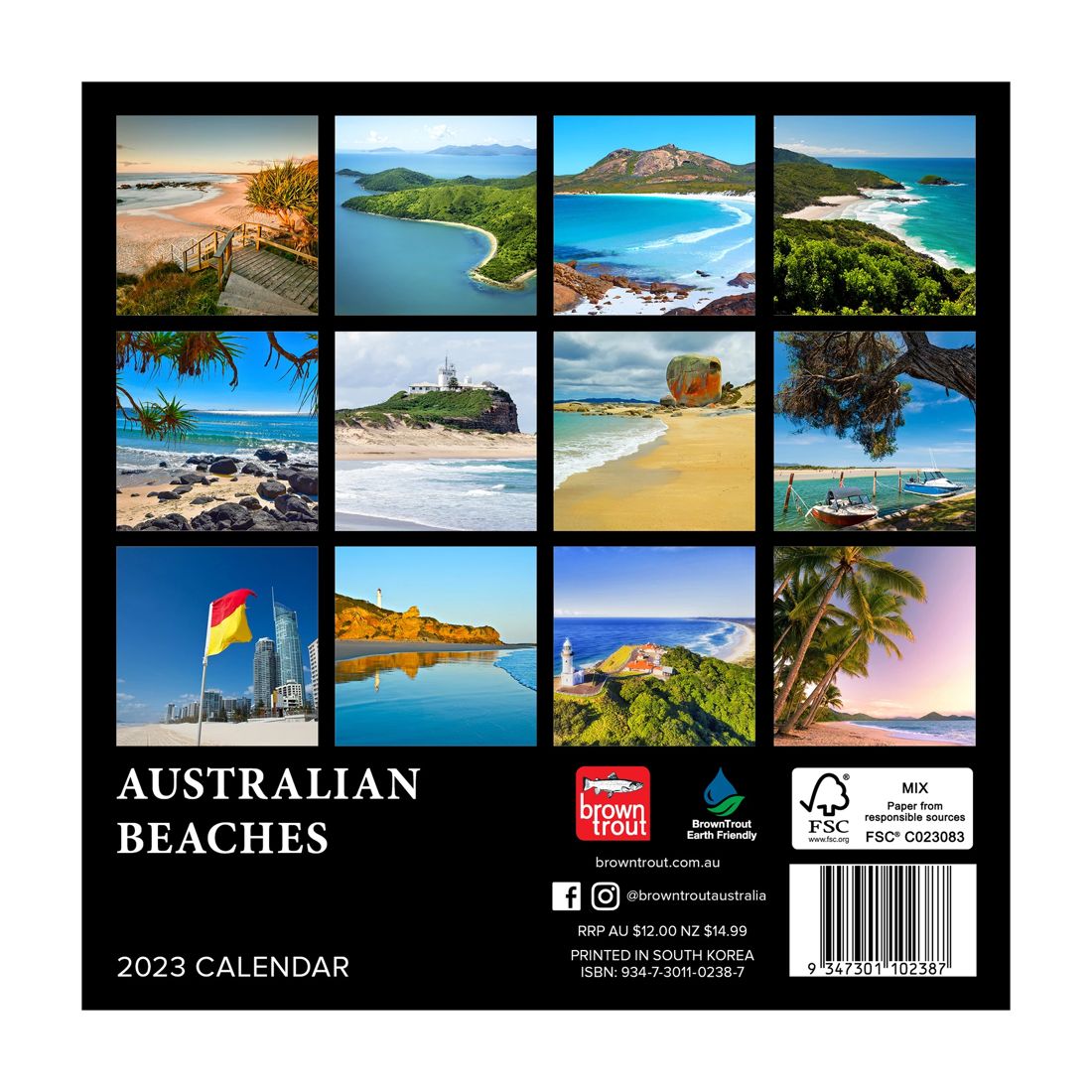 Australian Beaches 2023 Mini Calendar Target Australia