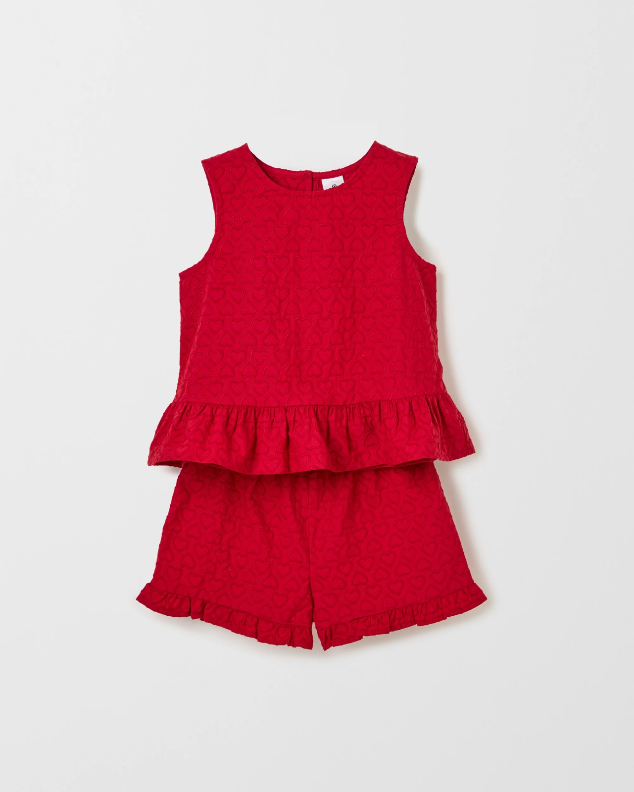 Cotton Broderie Woven Top & Shorts Set 5 of 5