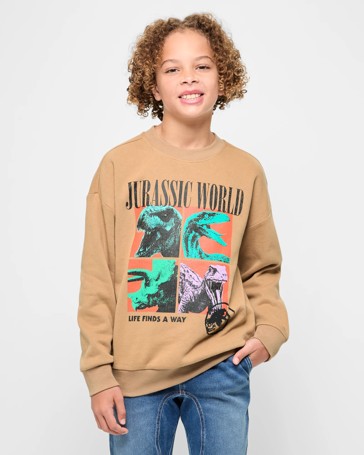 Australian Cotton Blend Jurassic World Oversize Jumper