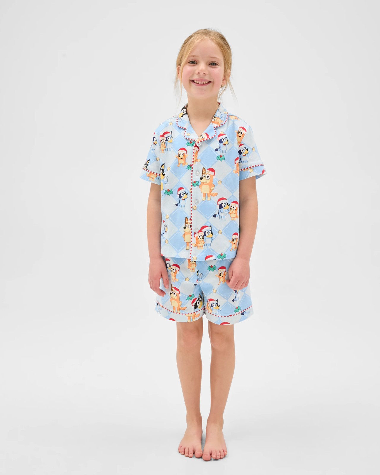 Family Matching Christmas Australian Cotton Younger Kids Pyjama Set - Bluey 3 of 6