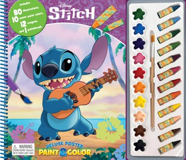 Disney Stitch Deluxe Poster Paint & Color - Book