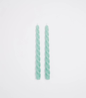 Twisted Tapered Candles - 2 Pack