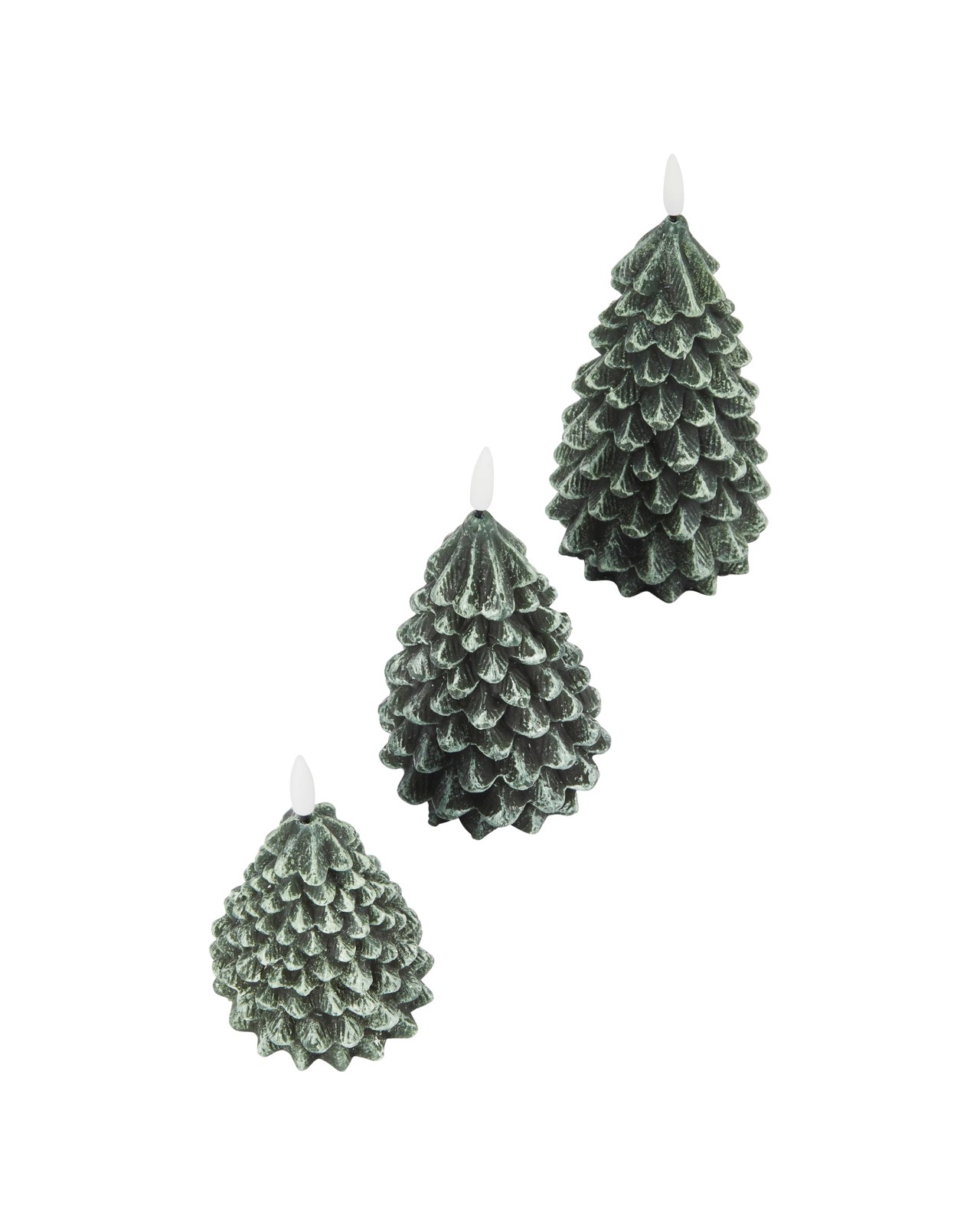 Anko Christmas Tree LED Candle Set 3 of 6