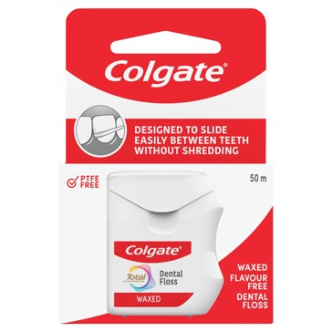 Colgate Total Waxed Dental Floss 50m