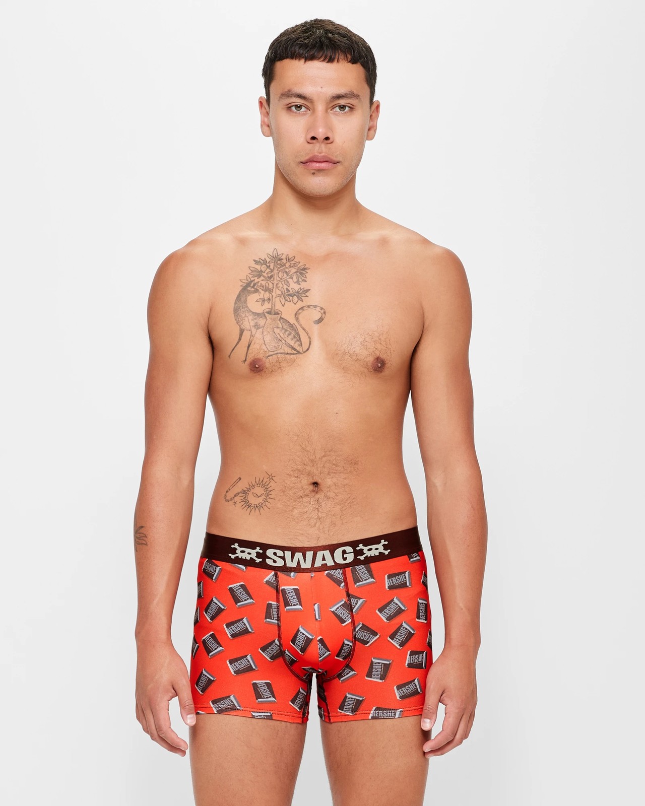 Swag Men's 1 Hersey's Milk Chocolate Boxer Brief Mens Large