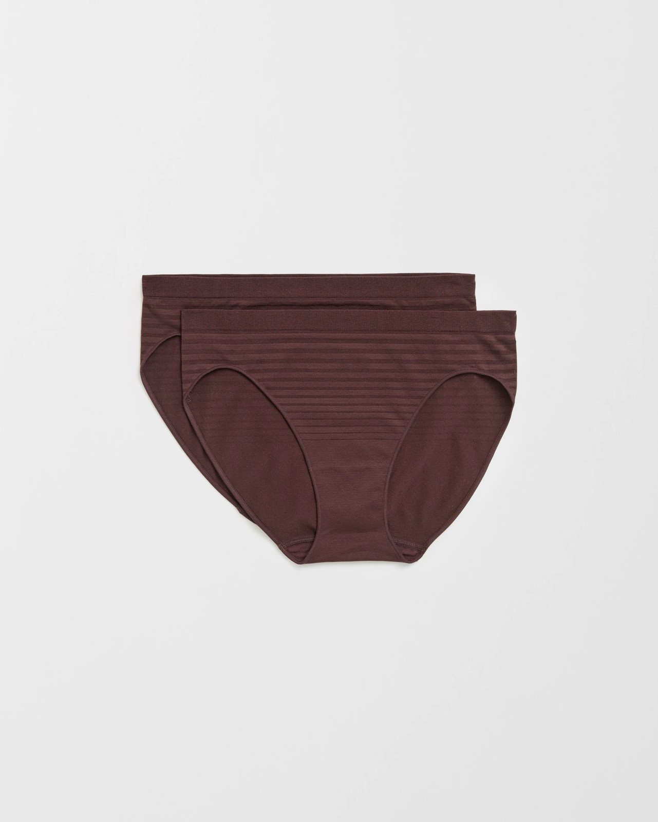 Womens Seamfree Matte and Shine Bikini Briefs 2 Pack - Balsam Green 2 of 5