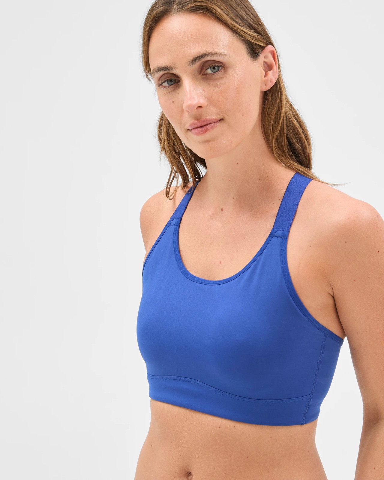 Alexis Medium Impact Wirefree Sports Bra - Sodalite Blue 2 of 3