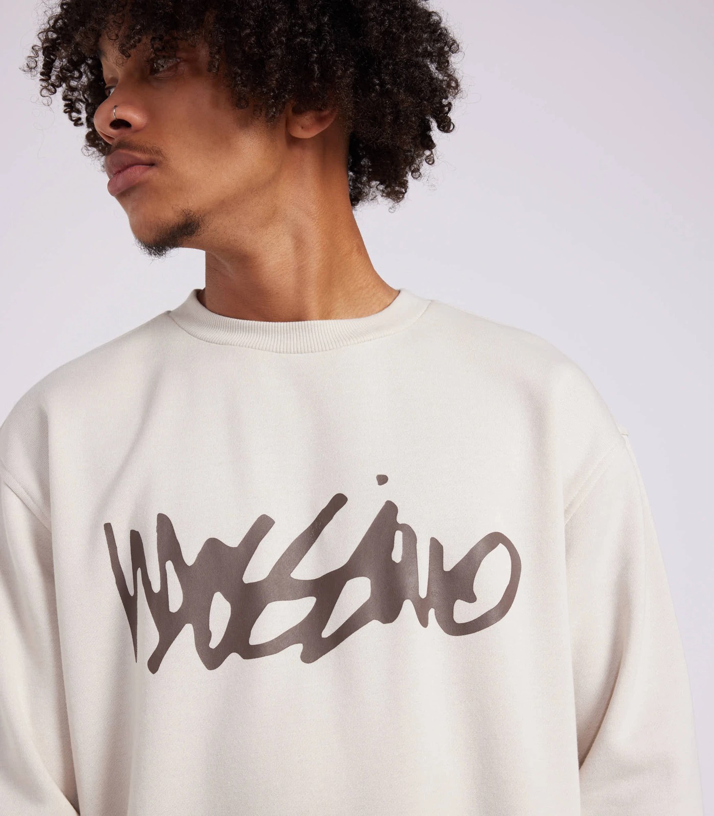 Mossimo Core Crew Jumper - Off White