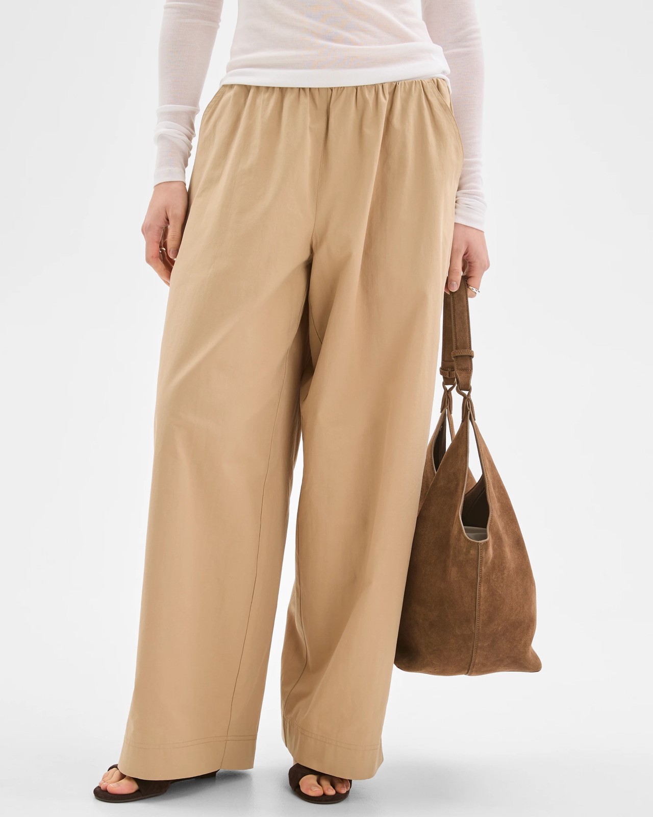 Lily Loves Australian Cotton Blend Wide Leg Barrel Pants 5 of 5