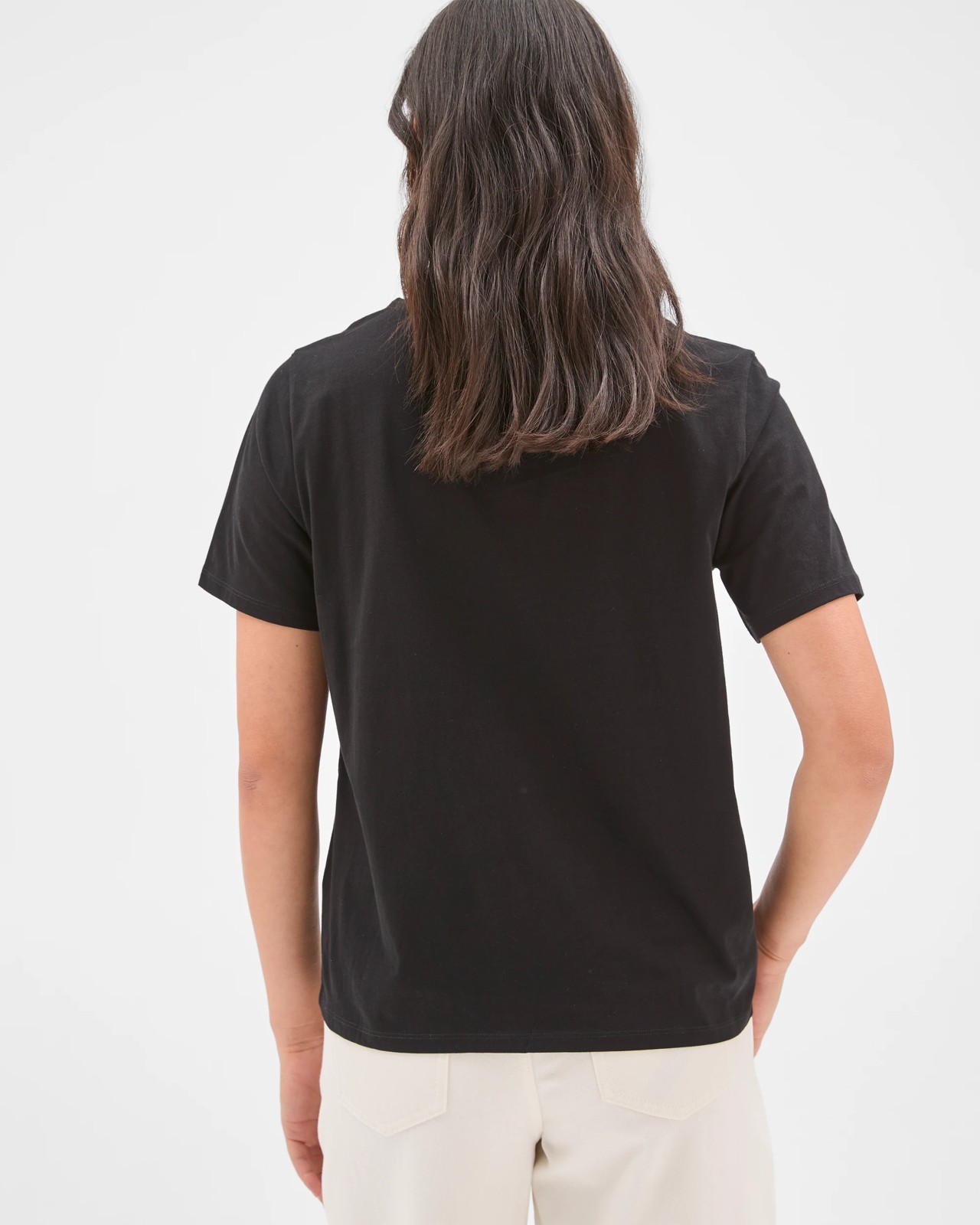 Australian Cotton Printed Christmas T-Shirt - Black Foil Tree 3 of 5
