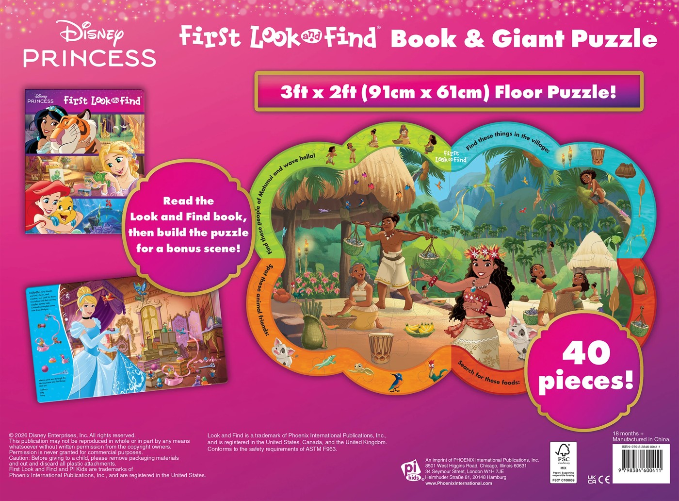 Disney Princess: Little First Look and Find Book and Puzzle Set 3 of 5
