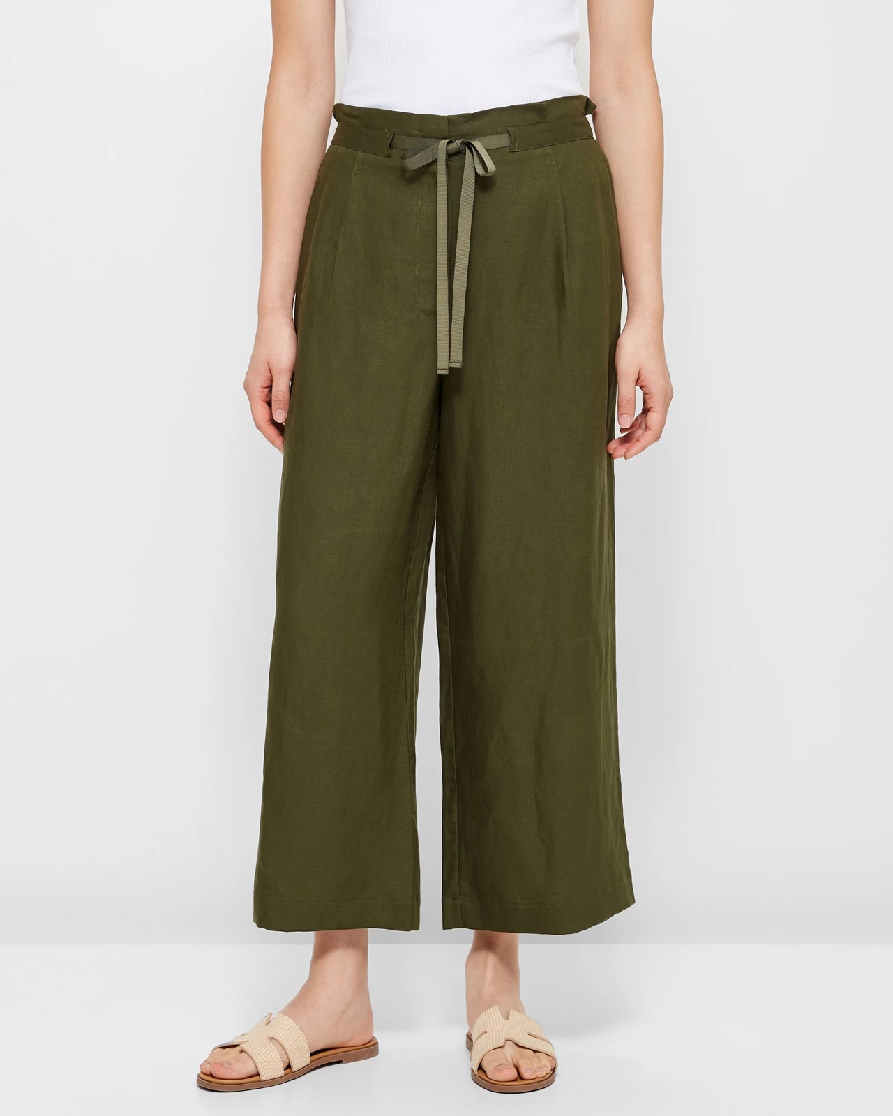 Paperbag Tie Waist Culotte Pants | Target Australia