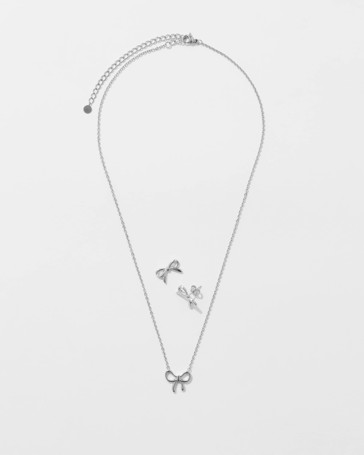 Waterproof 2 Pack Bow Jewellery Set