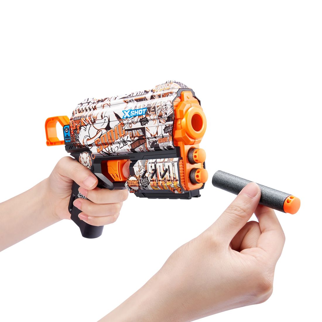 XShot Skins Flux Blaster Mega Sonic Skin (8 Darts) by ZURU