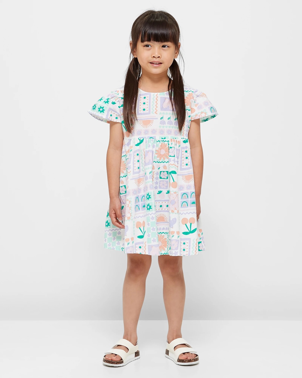 Flutter Sleeve Dress 2 of 5