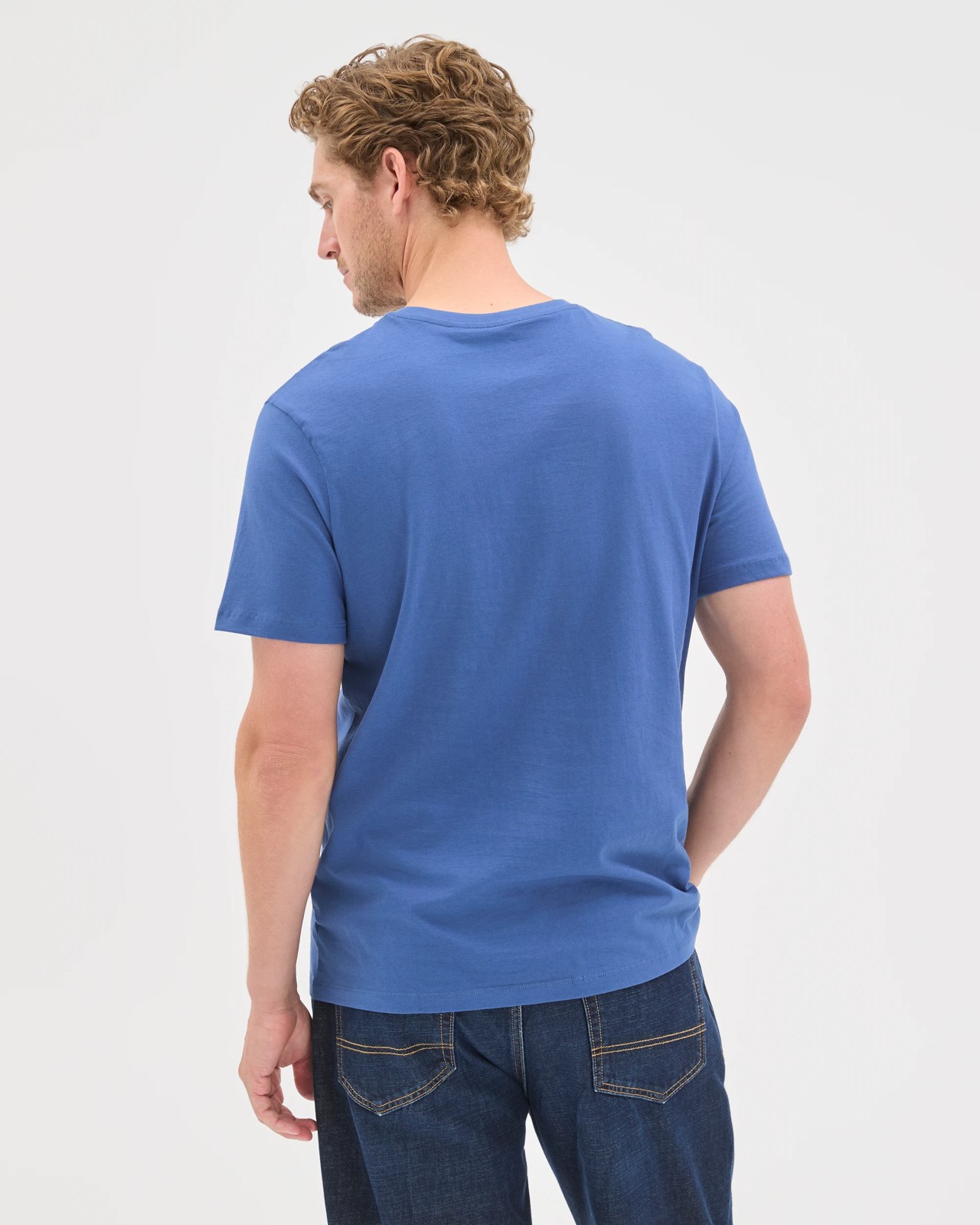 Australian Cotton T-Shirt - Dark Blue 6 of 6