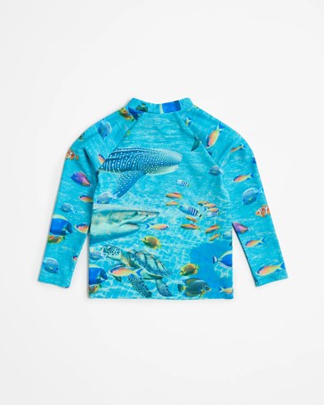 Underwater Photo Print Swim Rash Vest