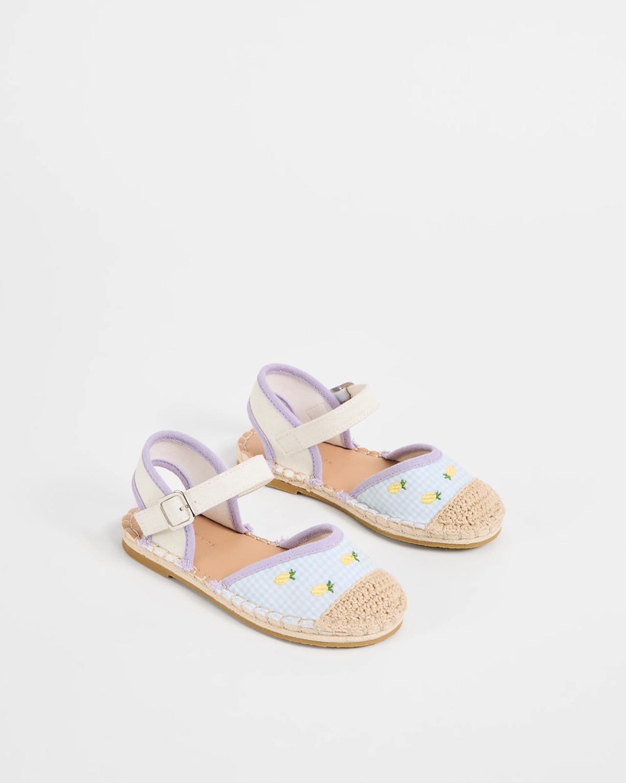 Closed Toe Espadrille Sandals - Pineapple Blue 2 of 3