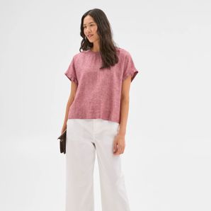 European Linen Cuffed T-Shirt