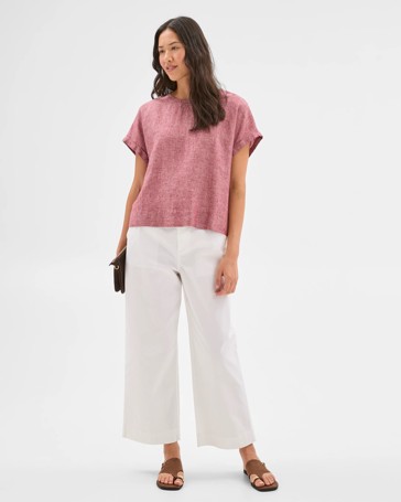 European Linen Cuffed T-Shirt