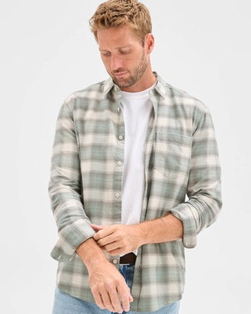 Australian Cotton Long Sleeve Flannelette Shirt