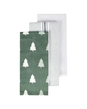 Anko 3 Pack Trees Tea Towels