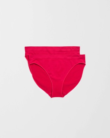 Lily Loves 2 Pack Seamfree Embossed Hipster Bikini Briefs