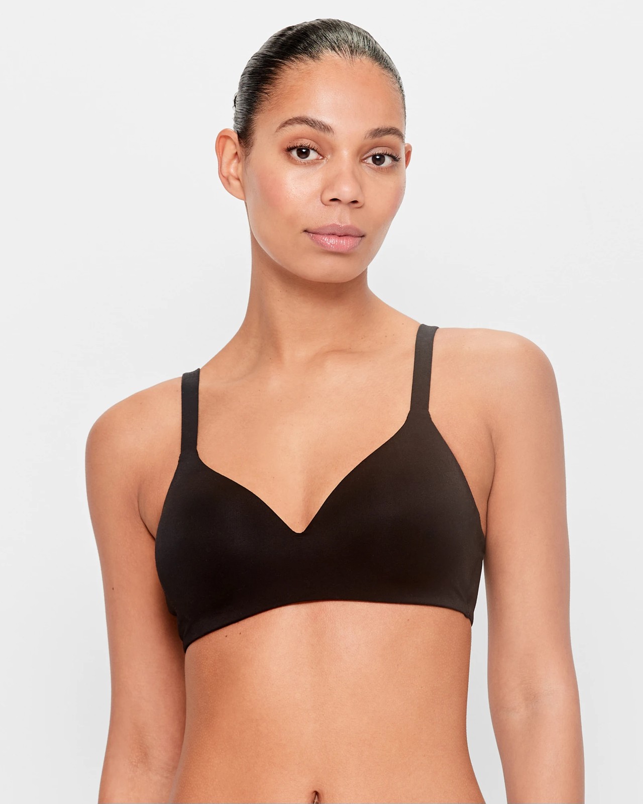 Wirefree Soft Comfort Pull On Bra - Black