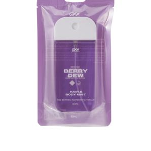 OXX Fragrance Berry Dew Hair and Body Mist 80ml - Red Berries, Raspberry and Vanilla Scented product image
