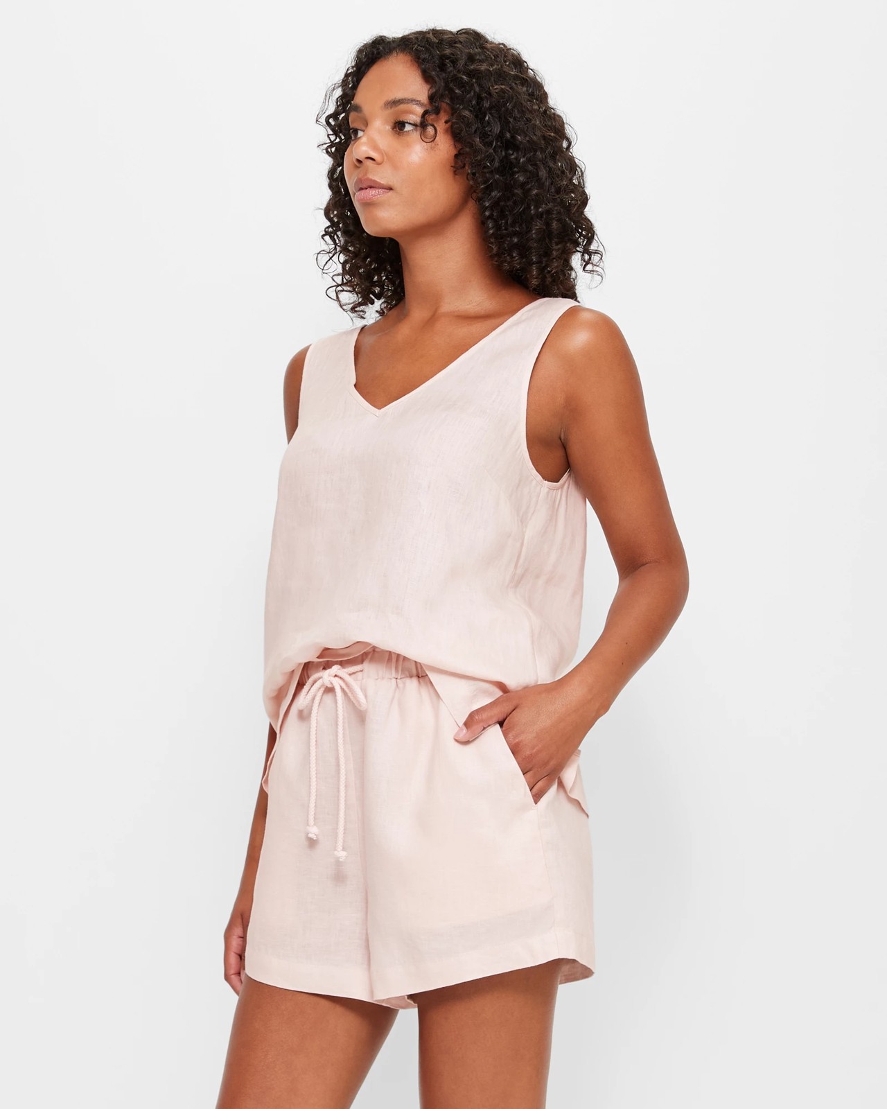 European Linen Shorts - Blush | Target Australia