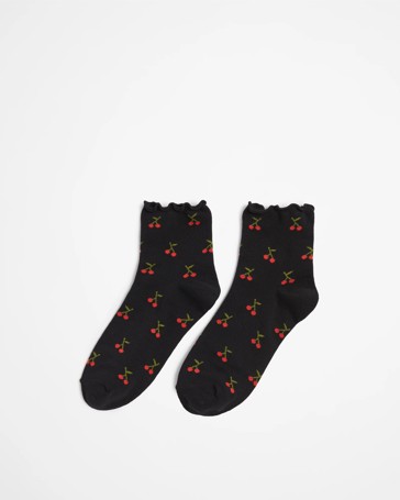 Frill Quarter Crew Cut Socks - AC-Lab