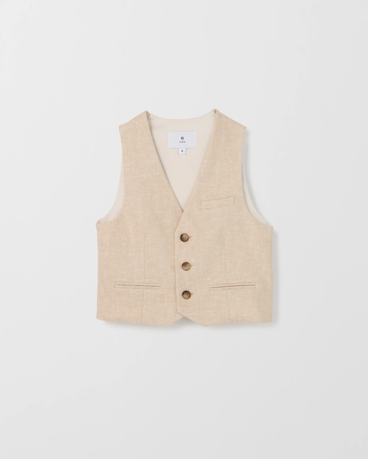 Linen Blend Suiting Vest 2 of 6