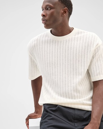 Commons Australian Cotton Blend Heavyweight Knit T-Shirt