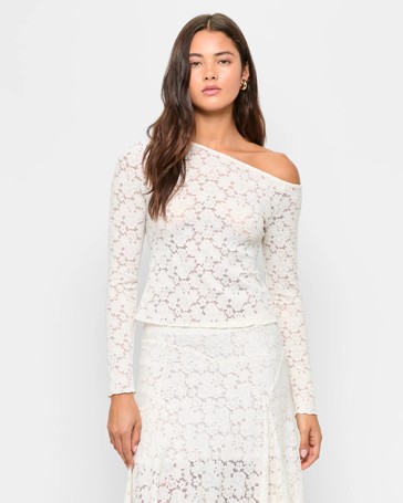 Asymmetric Lace Top - Lily Loves
