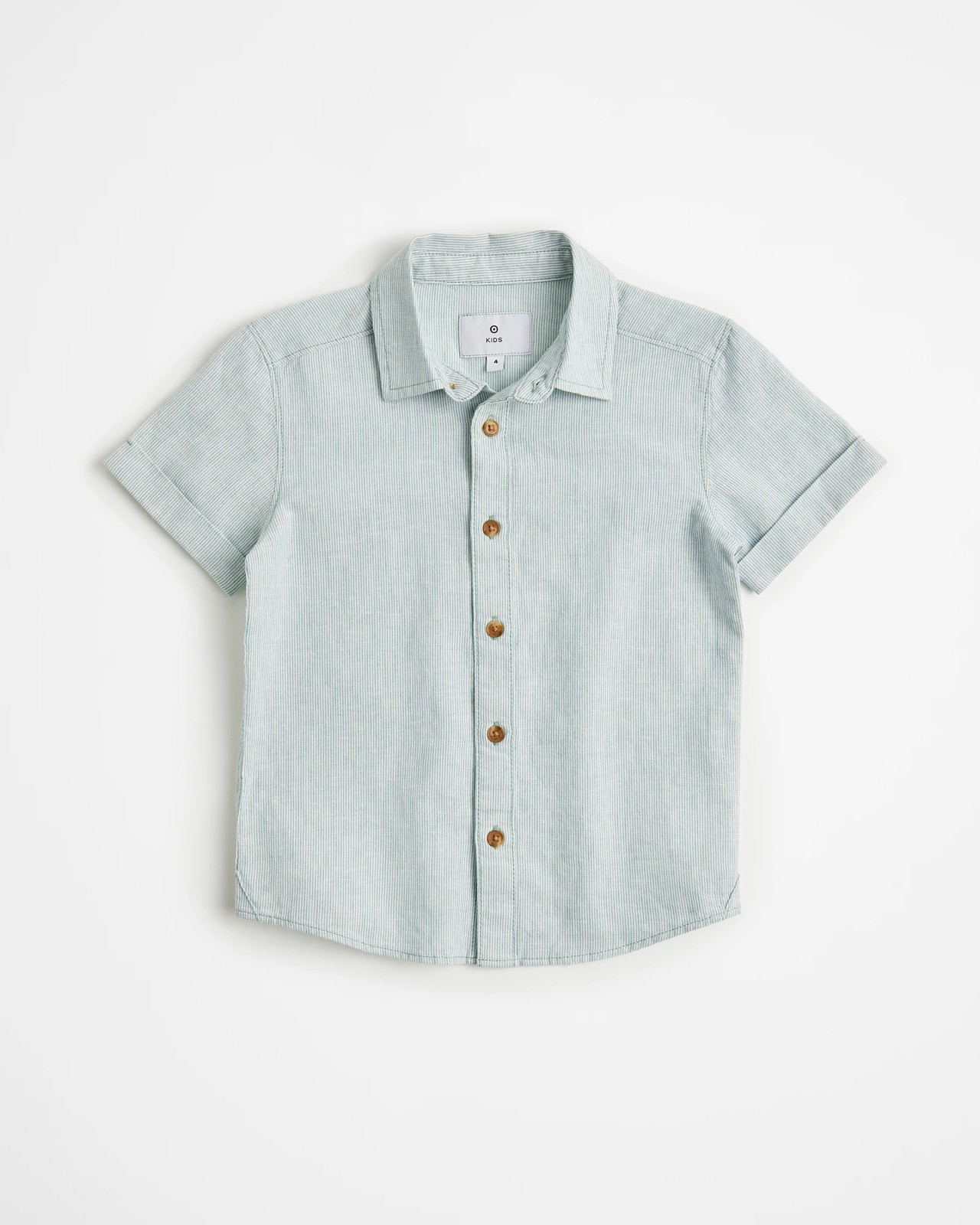 Linen Blend Textured Stripe Shirt 4 of 5