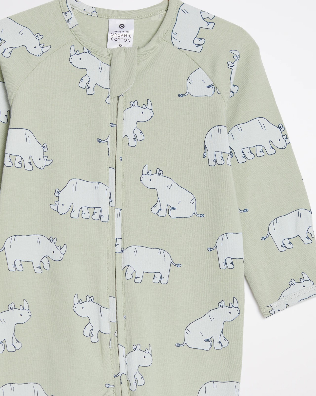 Baby Organic Cotton Print Zip Coverall 6 of 6