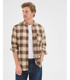 Long Sleeve Brushed Check Shirt