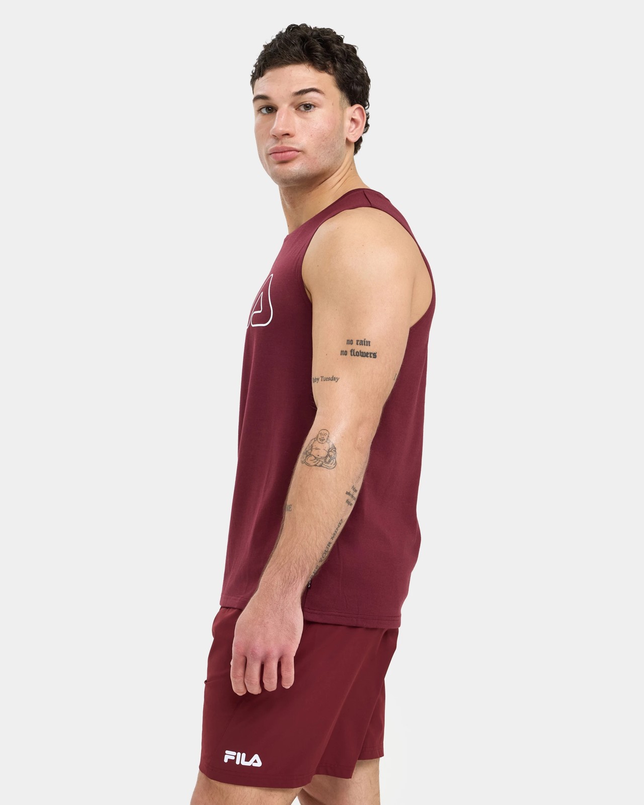 Fila Piero Graphic Tank Top - Chocolate Truffle 2 of 5
