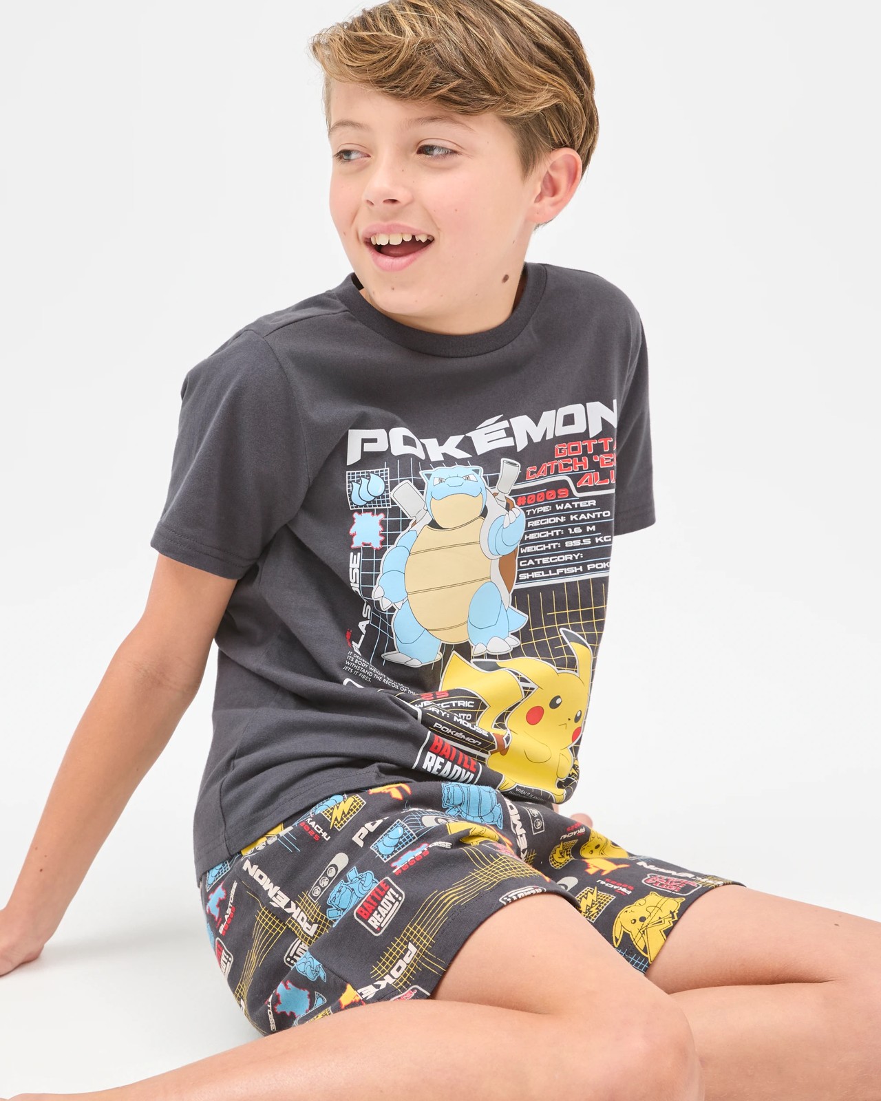 Pokemon Australian Cotton Older Boys Oversized Knit Pyjama Set 6 of 6