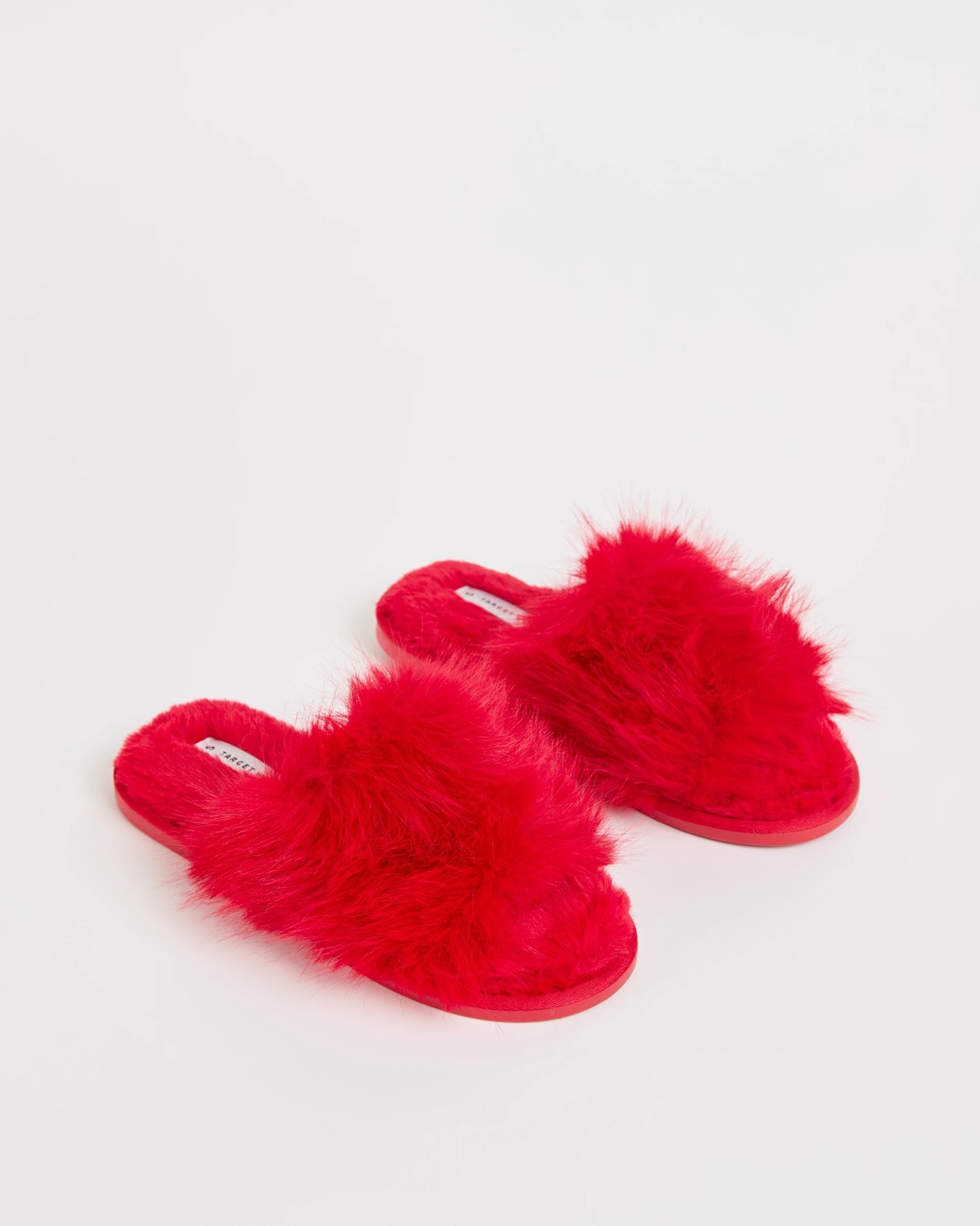 Fluffy Slippers - Jaimie - Red 2 of 3