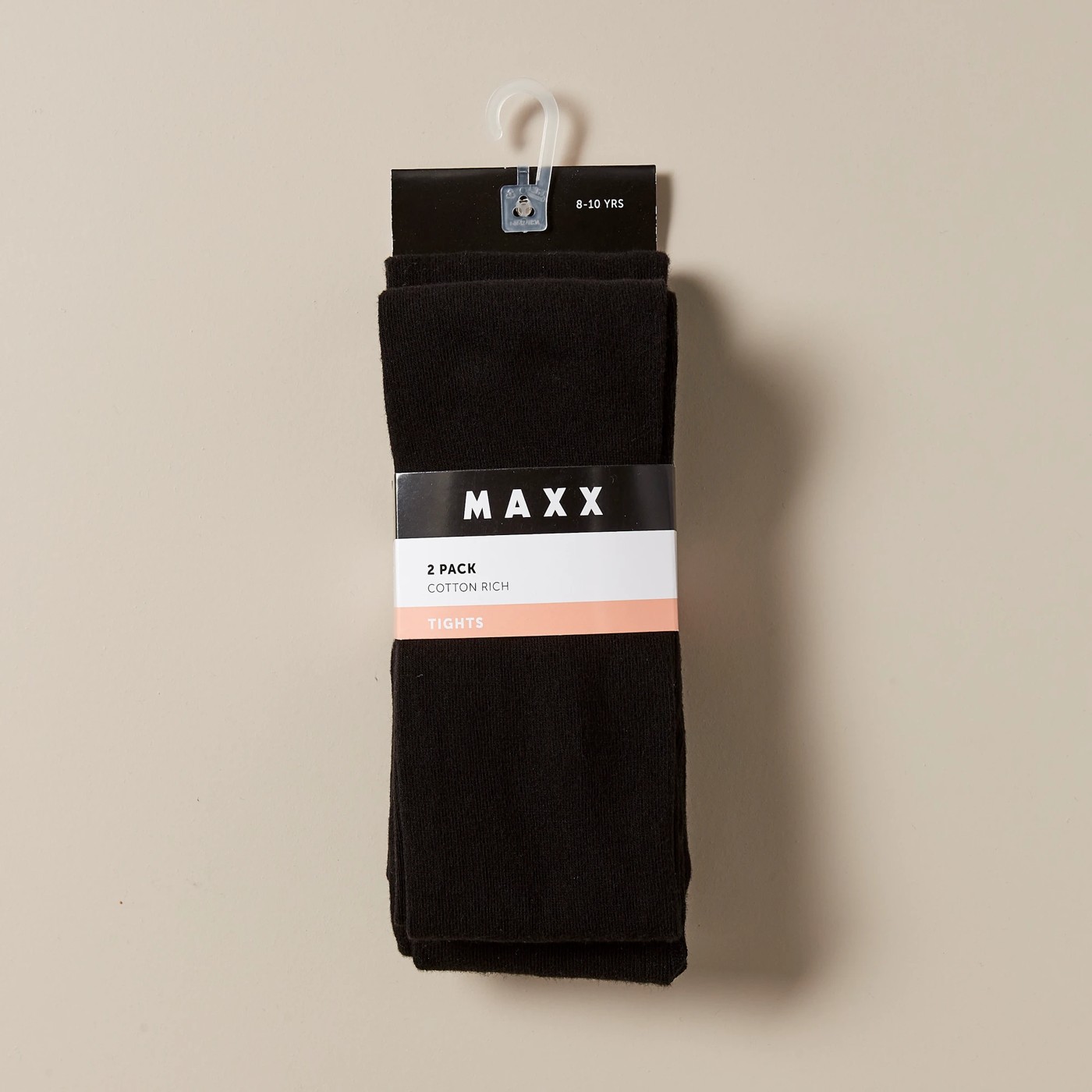 Maxx School Tights 2 Pack - Black